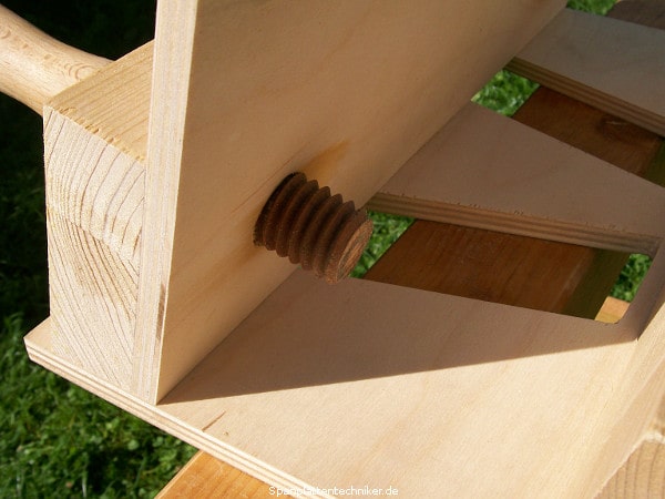 Detailansicht der Schablone.