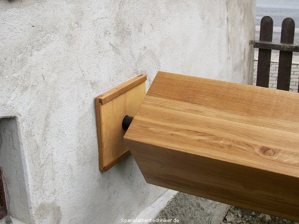 Optische Verschönerung einer Wandurchführung.